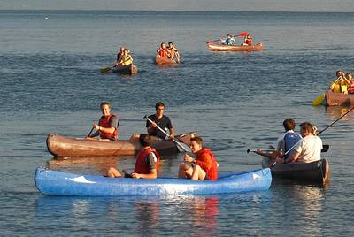 canoë -sortie en groupe